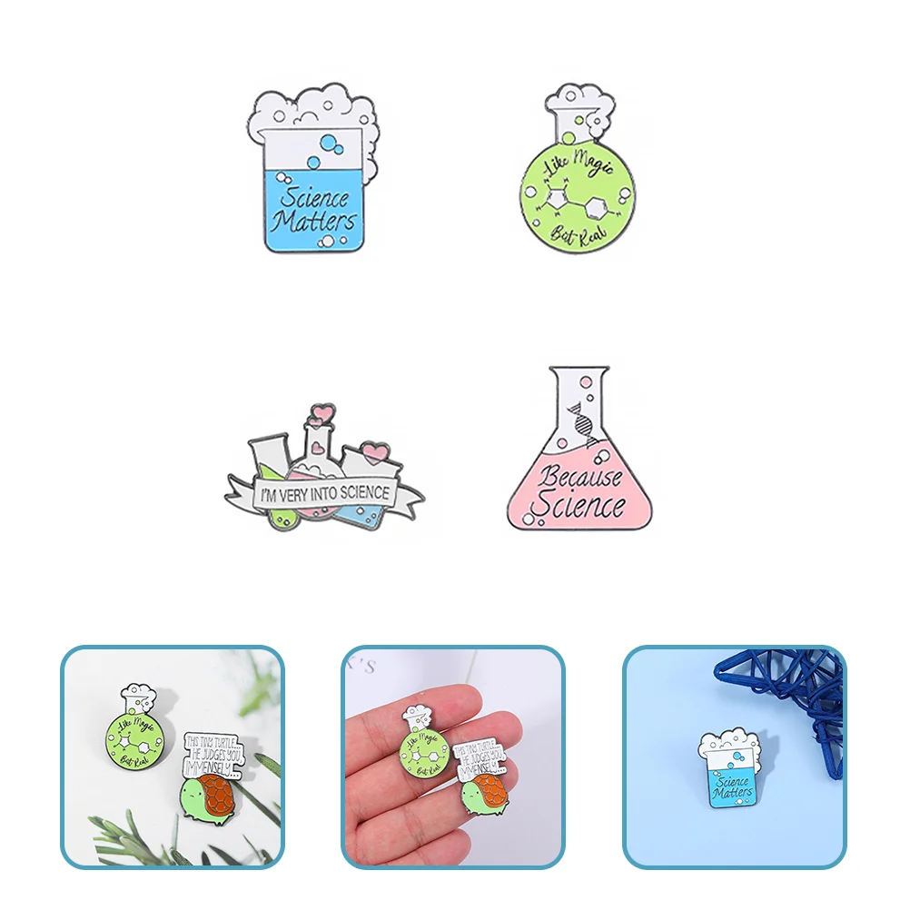 

Pin Brooch Clothes Brooches Enamel Lapel Science Decorative Hat Suit Alloybadge Clothing Breastpin Metal Chemistry