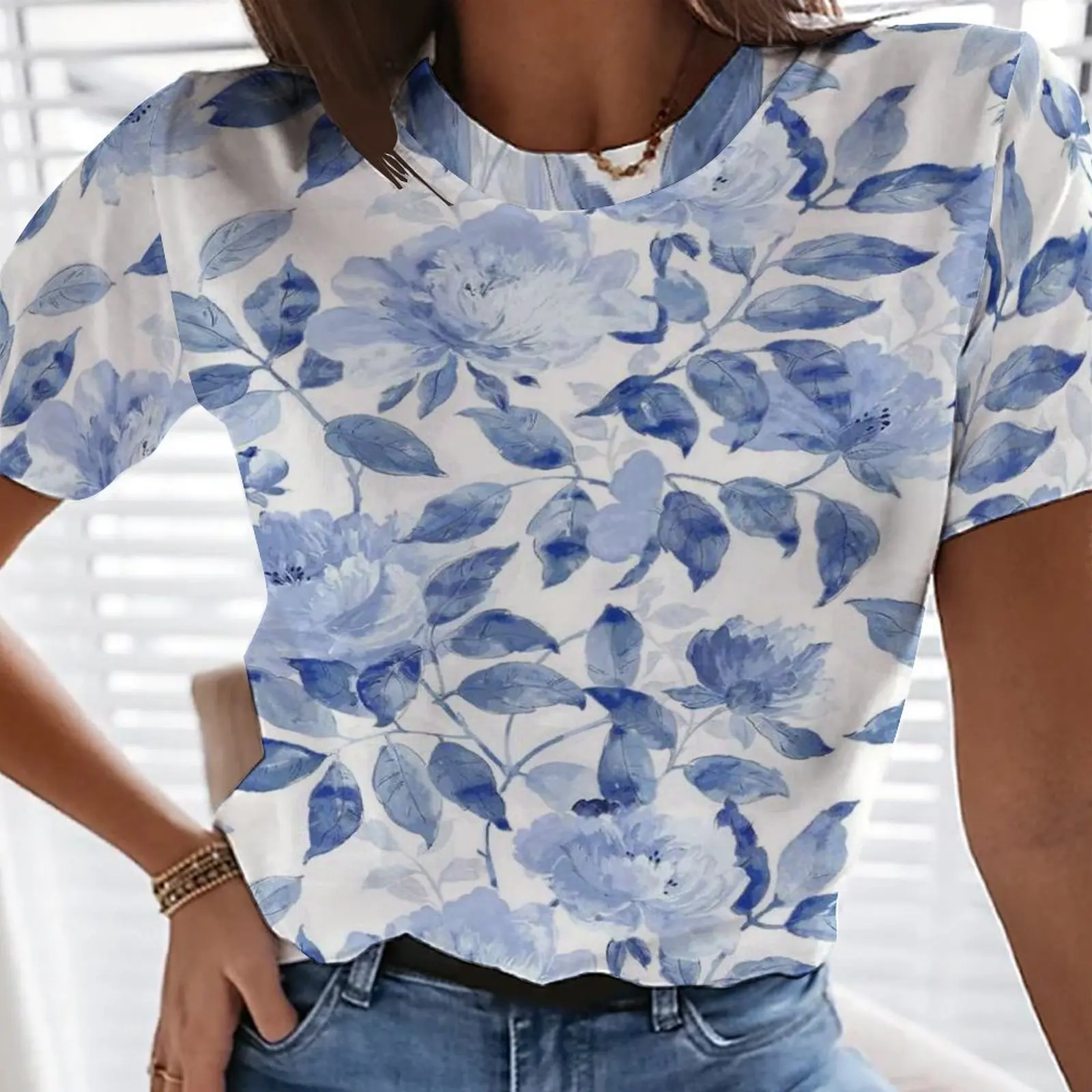 

Новая летняя футболка с абстрактными цветами и 3D принтом, Женская одежда оверсайз, Модная стильная женская одежда, футболки, сексуальные фу...