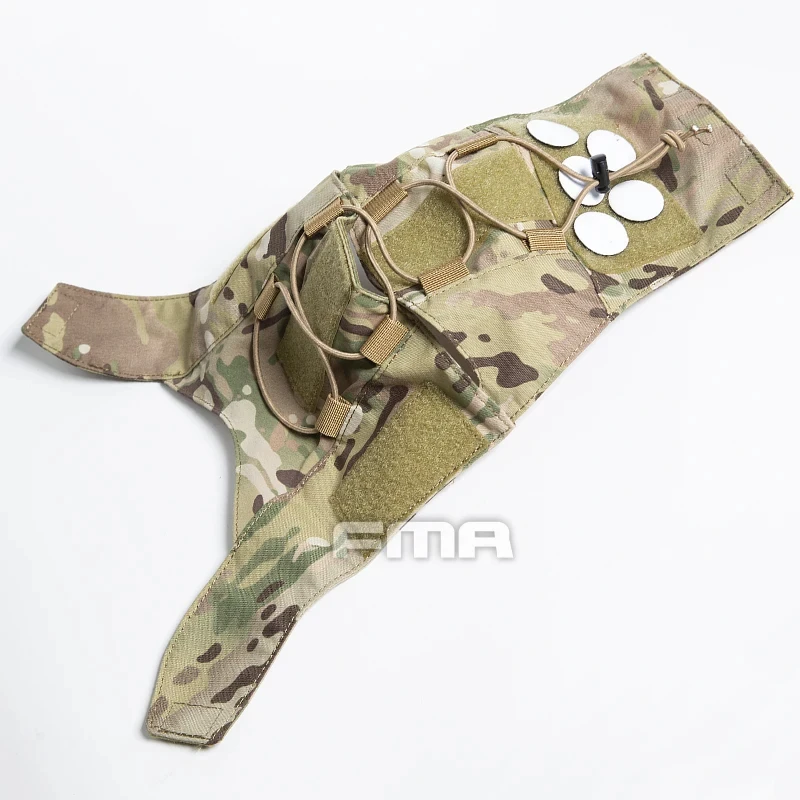 Тактический шлем FMA CP/AF 2 в 1 Обложка для шлема камуфляжный из ткани большой размер