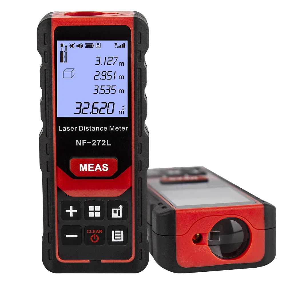 

Noyafa NF-272L Laser Distance Meter 60M 80M 100M Rangefinder Tape Range Finder Measure Device Digital Ruler Test Tool