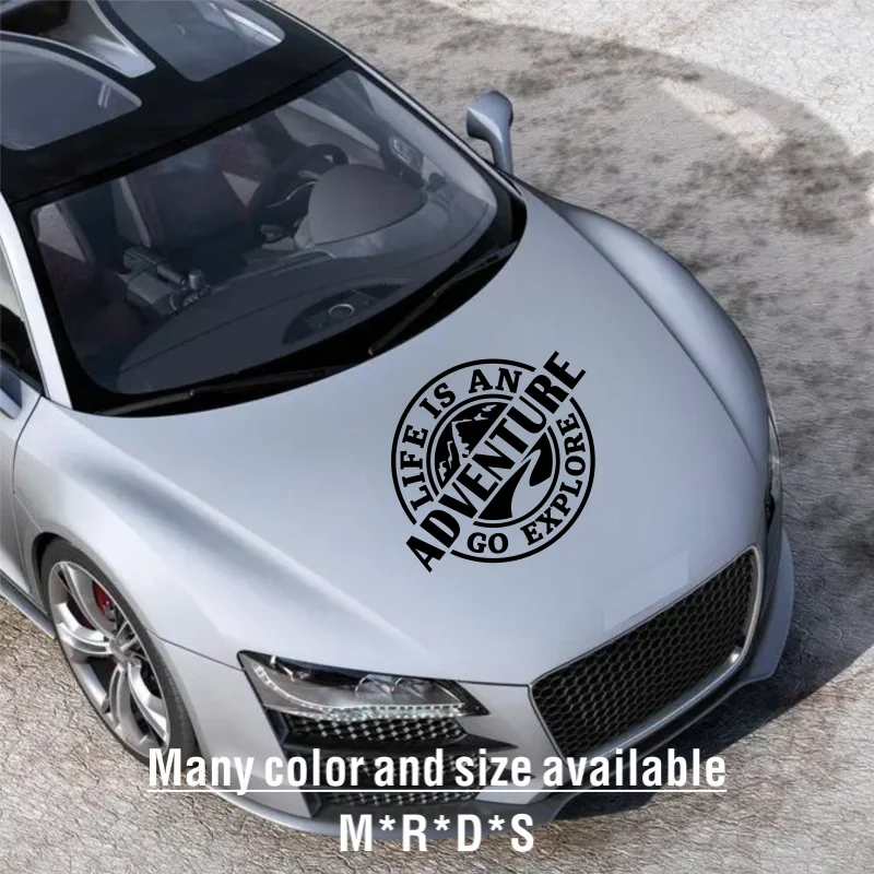 Жизнь — это приключение наклейка на окно автомобиля стекло кемпинг внедорожный