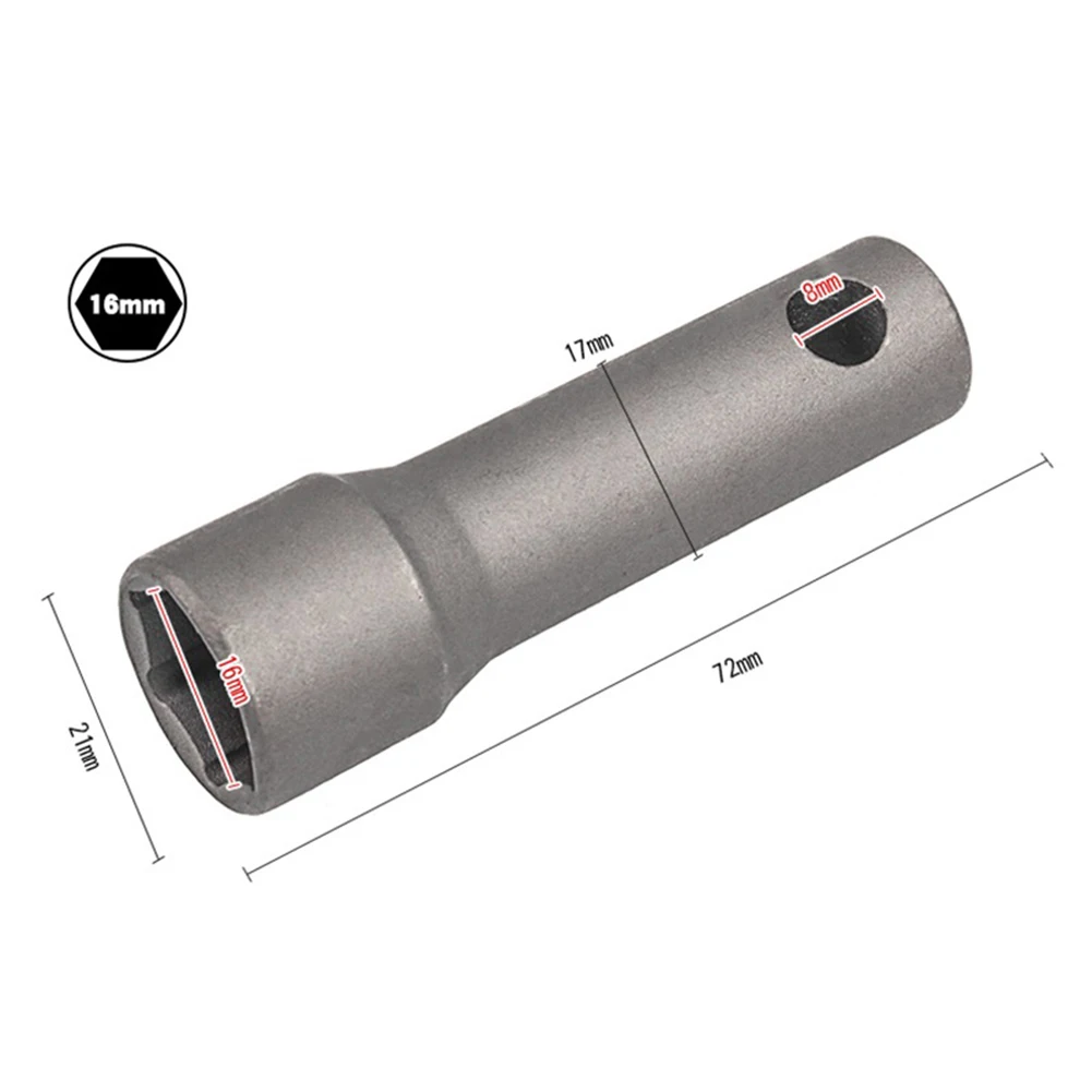 

Торцевой ключ с высокой твердостью привода, 50 фунтов, 16/18 мм, для свечей зажигания, с отверстием для послегорелки, инструмент для ремонта све...