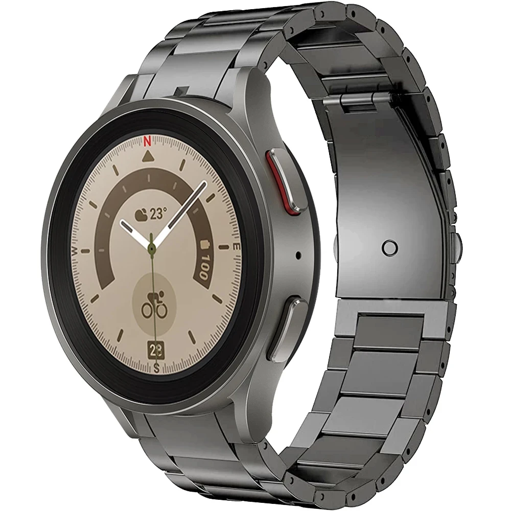 No Gap Solid Titanium Watchband for Samsung Galaxy Watch4 Classic 46mm 42mm Strap For Samsung Galaxy Watch 5 40 44mm/Watch5 Pro