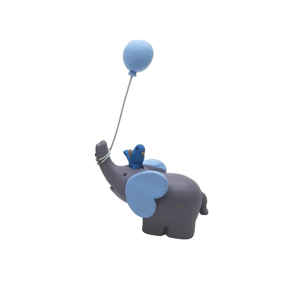 

Bookshelf Decor Car Dashboard Decoration Elephant Ornaments Dessert Topper Resin Elephant Statues Birthday Cake Decor