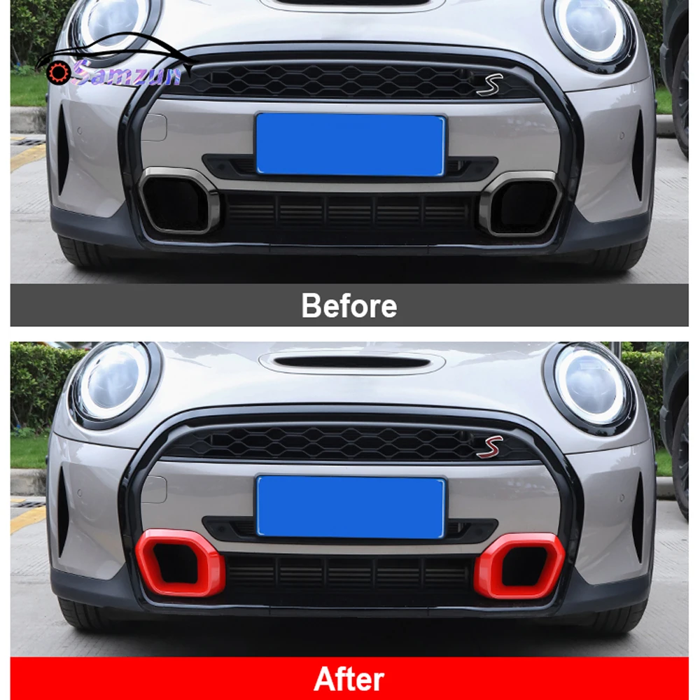 Для MINI Cooper S F55 F56 F57 2022 2023 автомобильный передний бампер решетка воздухозаборная
