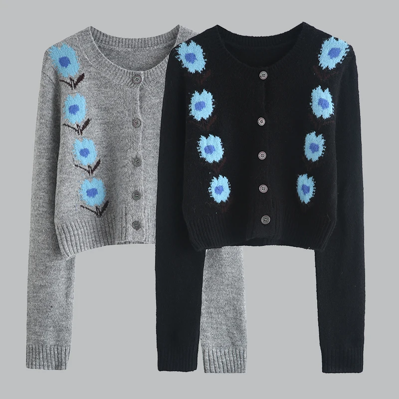 

Sweater Korean Fashion Cardigan Women 2022 Y2k Tops Autumn Winter Knit Sweaters Clothes Kawaii Long Sleeve Grunge Fairy Clothing