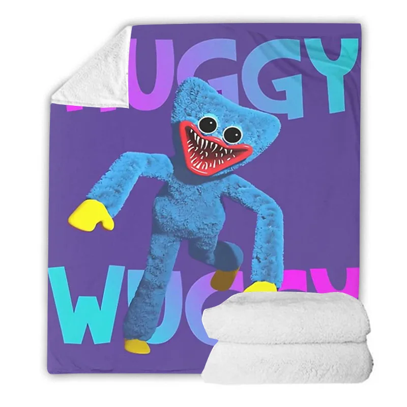 

Мягкое фланелевое одеяло Huggy Wuggy с 3D-принтом