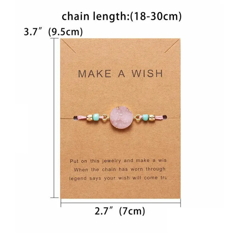 

1 Piece Fashion Handwoven Adjustable Bracelet Natural Resin Bracelet Ladies Girl Charm Bracelet Gift Versatile Jewelry