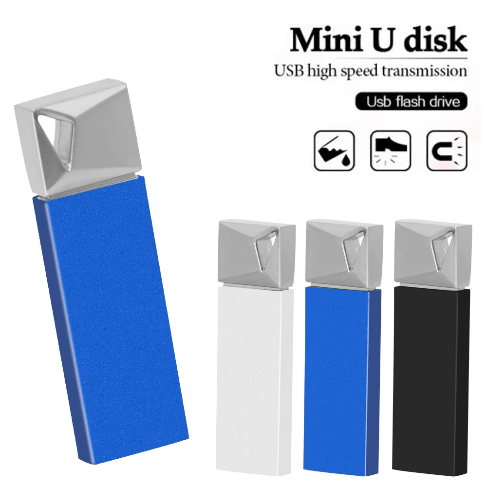 

Waterproof Mini USB Pendrive 128GB 64GB 32GB 16GB USB Flash Drives 16GB cle USB Stick memoria usb flash disk on key custom logo