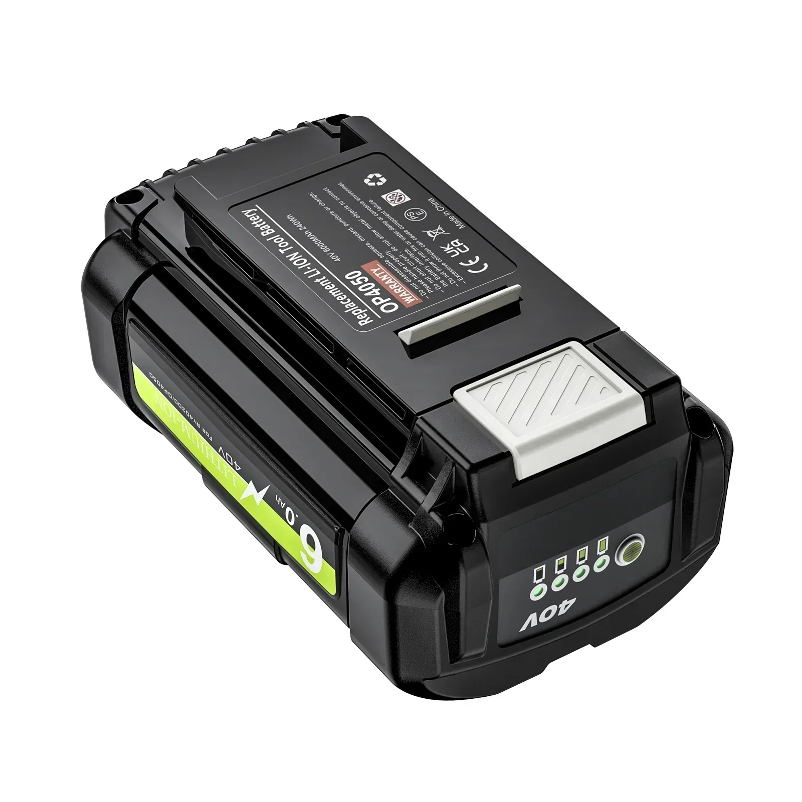 Литий-ионный аккумулятор 40 В 6000 мАч для Ryobi OP4040 OP4026 OP4030 OP4050 OP4060A OP40201 OP40301 коллекция