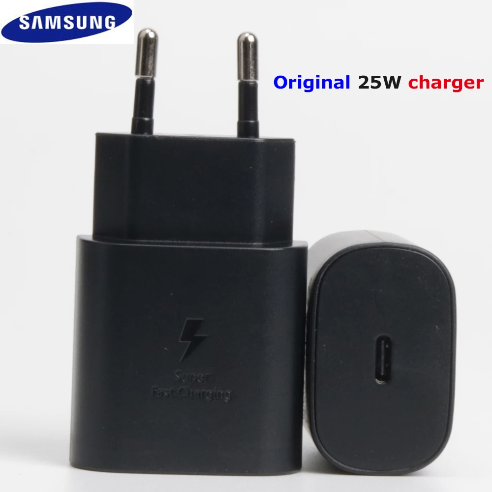 

Samsung S22 S21 Note 20 10 A70 Super Fast Charger Cargador 25W EU Power Adapter For Galaxy Note20 S20 A90 A80 S10 5G TypeC Cable