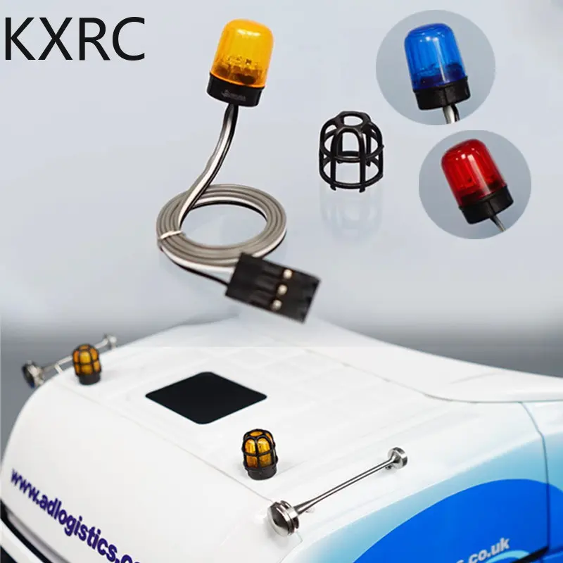 

LED Rotary Light 5V Engineering Lamp Accessories for 1/14 Tamiya RC Truck Trailer Scania 770S R620 Actros 3363 Volvo MAN Parts