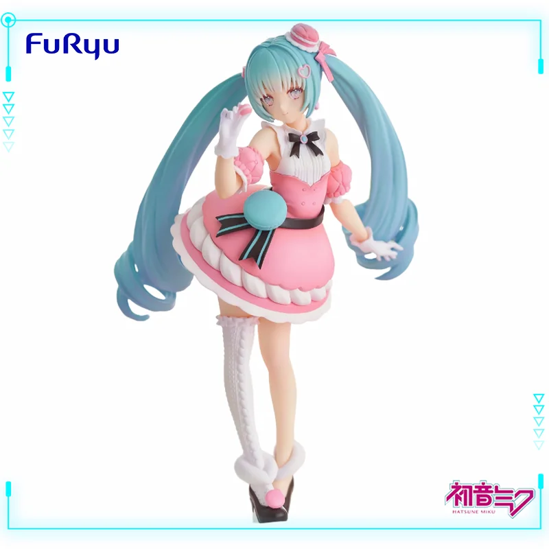 

FuRyu Original Genuine Vocaloid Virtual Singer Hatsune Miku Exc∞d Creative Figure SweetSweets Macaroon Figure Model Toy Gift