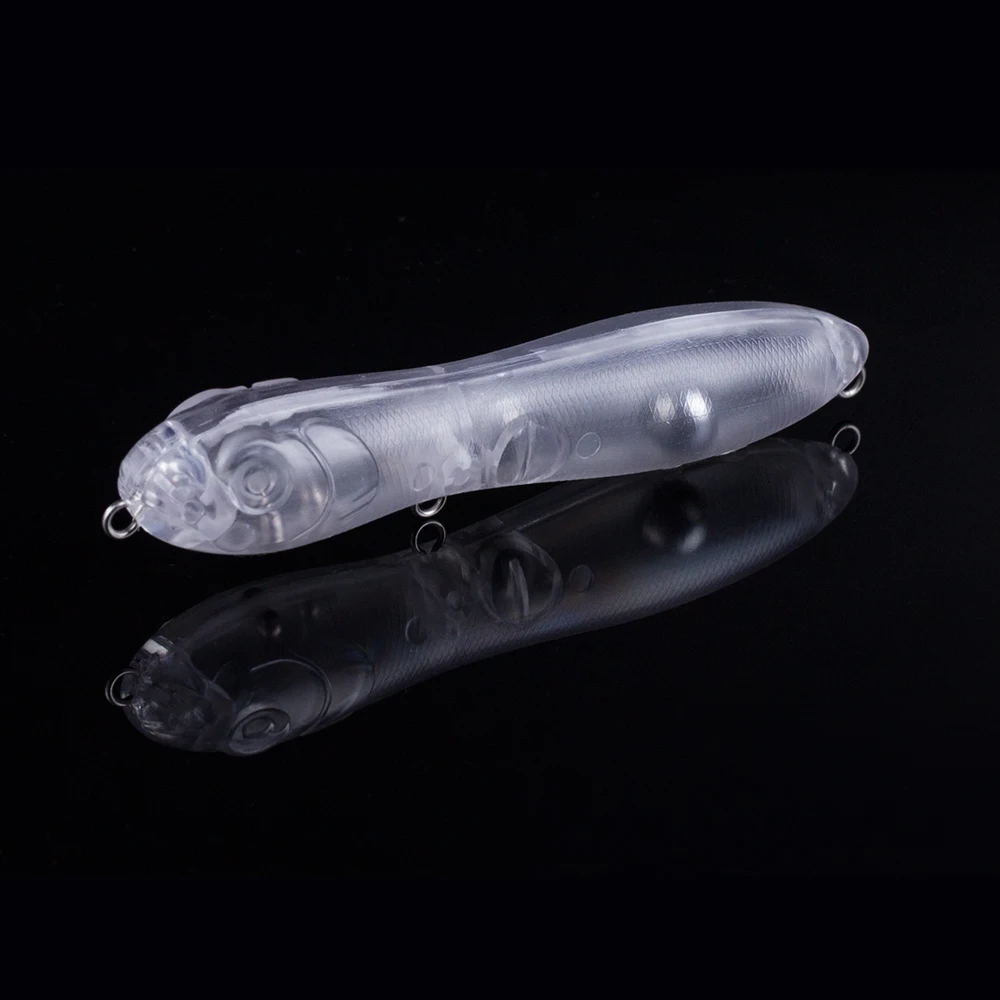 

Hanlin 10/20pcs 10CM 14G Unpainted Topwater Popper Crank Wobbler Clear Hard Plastic Bodies Fishing Minnow Bait Blank Pencil