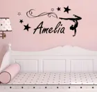 Виниловая наклейка на стену для гимнастики, йоги, танца, спальни