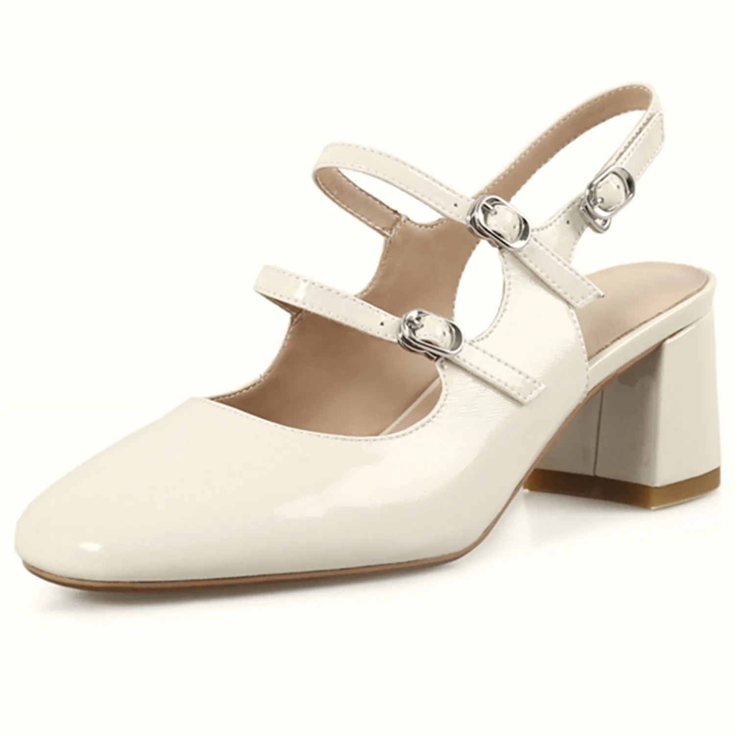 

Женские босоножки из натуральной кожи, на толстом высоком каблуке