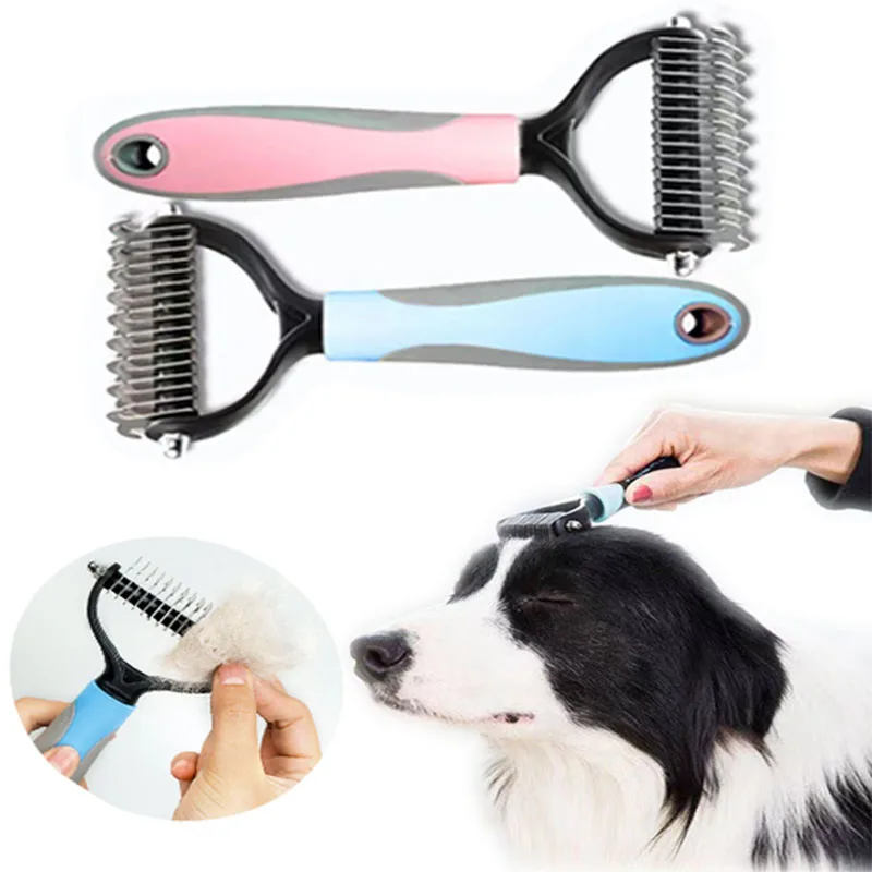 

Fur Comb Dogs Comb Groomer Dog Pet Trimming Hair Removal Dematting And Grooming Shedding Puppy Tools Cat Brush Brush Knot Pets