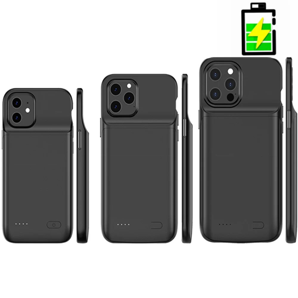 

Silicone Power Case For iphone 14 Plus 13 Mini 12 Pro Max Battery Case Phone Cover Power Bank For Iphone 14 Battery Charger Case