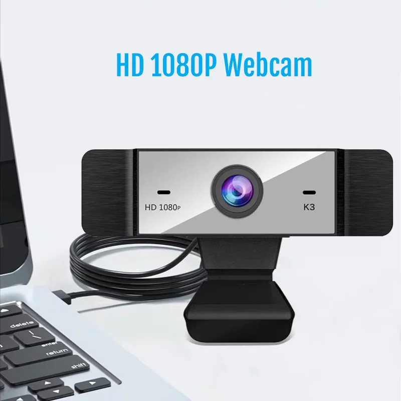 

1080P Webcam with Built-in Microphone Really 2 Mega Pixel Driver Free Web Camera Perfect for PC and Laptop