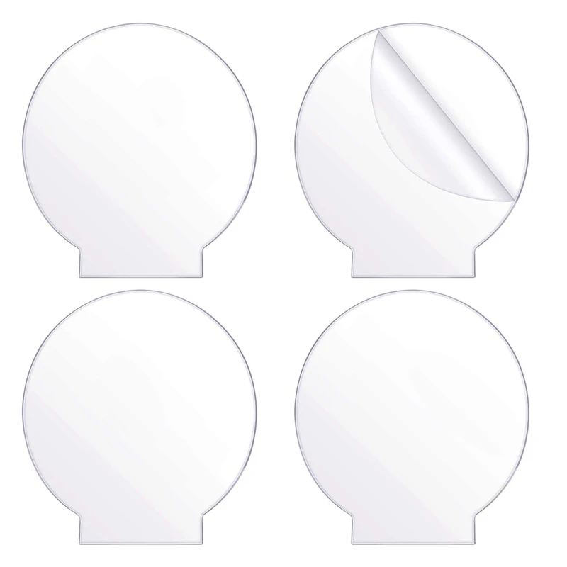 

Promotion! 4Pcs Clear Acrylic Sheet Round Panel Thick (4Mm) Plastic Acrylic Board For LED Light Base,Sign,DIY Display Projects