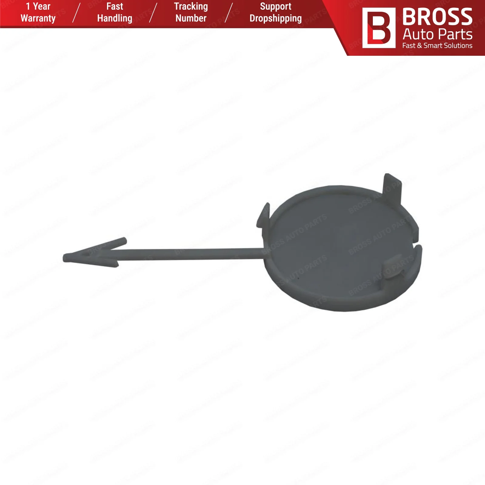 Bross Auto Parts BSP706 Front Bumper Tow Bar Eye Cover 7S7117A989BA 7S71-17A989-BA for Ford MK4 2007-2014 Ship From Turkey | Автомобили и
