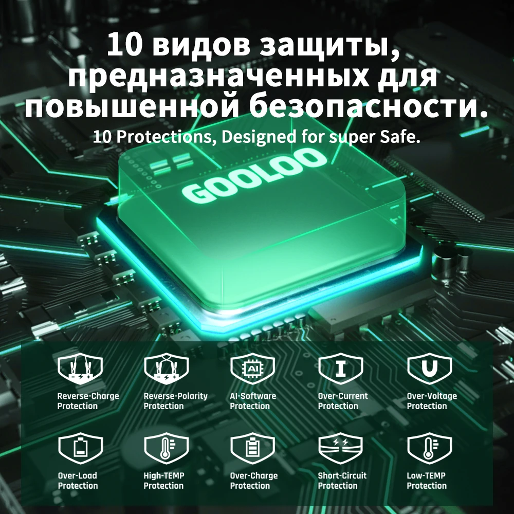 $75.72 GOOLOO Car Jump Starter 20800mAh Power Bank 2000A 12V Portable Battery Charger Auto Emergency Booster Starting Device Jump Start