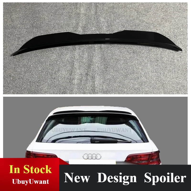 

For Audi A3 S3 RS3 Hatchback 2013-2019 High Quality ABS Plastic Rear Roof Spoiler Wing Trunk Lip Boot Cover Car Styling