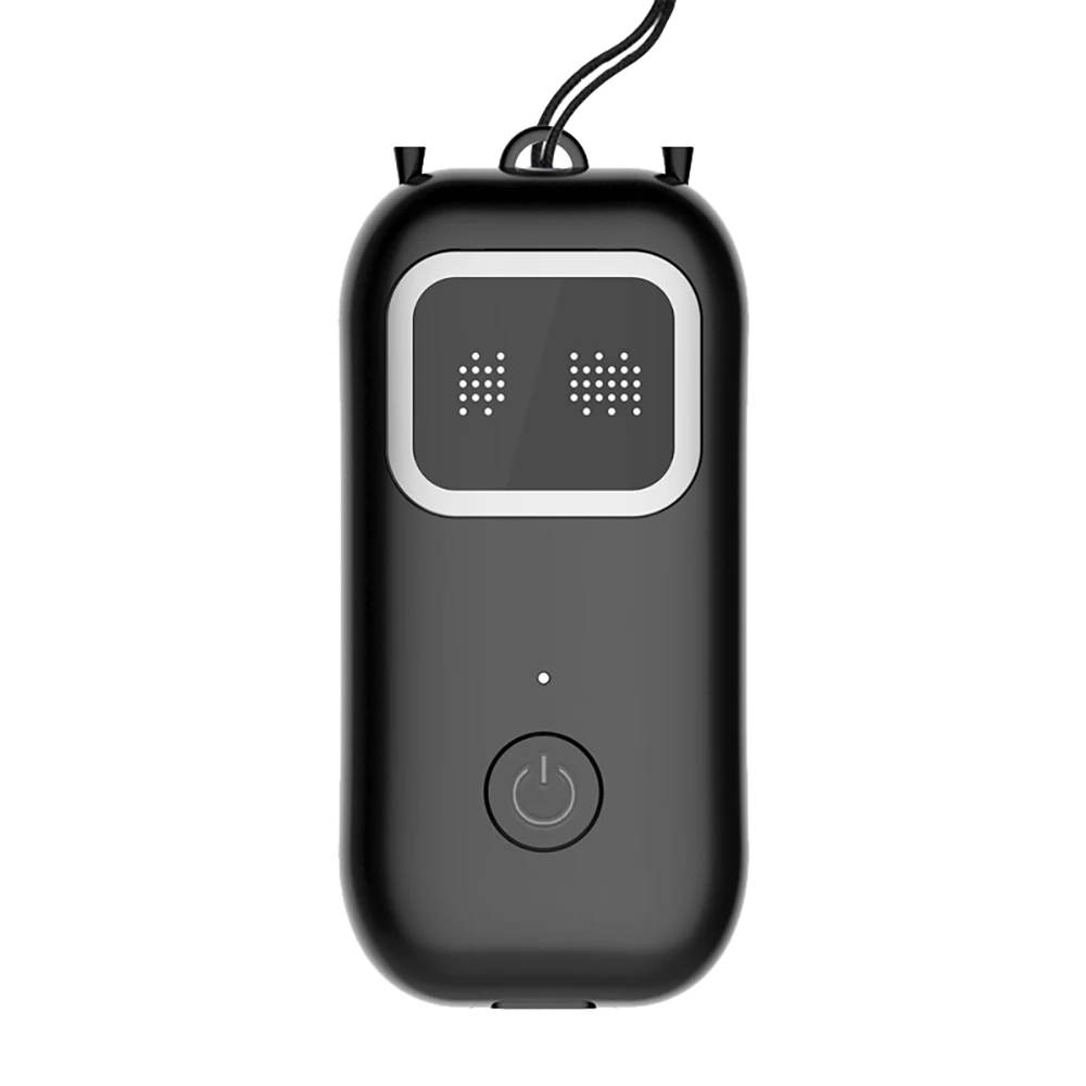 

Air Purifier Mini Portable Car Home 16000W Negative Ion Two-Speed Adjustable 500MAH Silent Hanging Neck Purifier Black