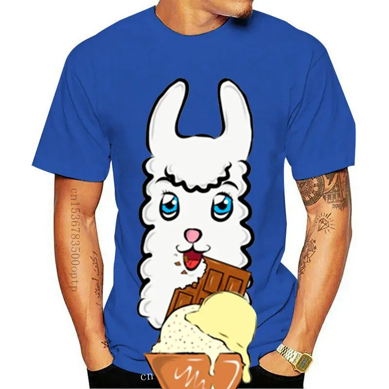 

Camiseta divertida de Llama para hombre, Camiseta de algodón, ropa sencilla de manga corta, S-5xl de gran tamaño, diseño 2021