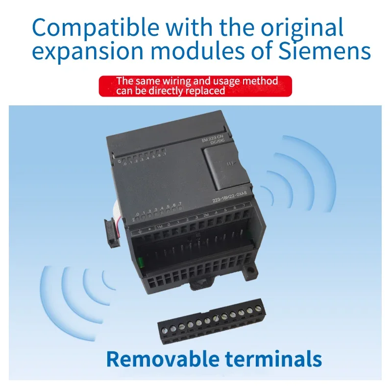 Фото Модуль EM222 EM223 CN 222-1HF22 223-1HF22 222-1HH22 223-1BF22 для ПЛК Siemens S7-200, реле DO8 №1