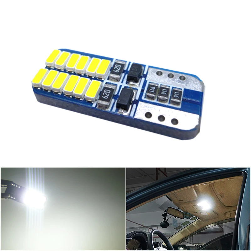 

1 шт. T10 W5W 168 192 светодиодный задний фонарь 3014 24 SMD 12 В для автомобильной лампы CANBUS без ошибок автомобильный маркер парковочная Лампа Белый Ледяной Синий