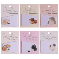 2pcs animals sticky notes cartoon notes cute self adhesive memo pads students office bookmarks and index tab stationary supplies