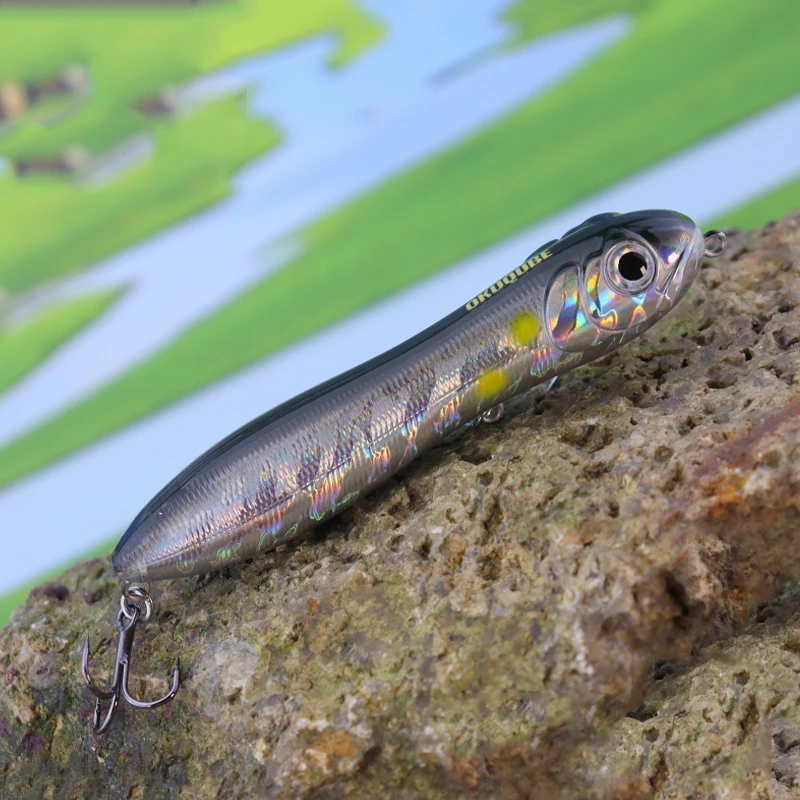 

10cm 16g Fishing Lure Topwater Pencil Walking Bait Treble Hooks Lifelike Artificial Hard Baits Surface Pencil Wobblers Fishlure