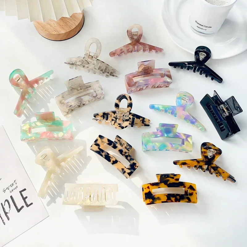 Новинка 2023 ретро зажим для царапин с уксусной кислотой крест квадратные модели