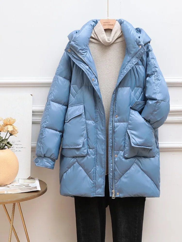 Women Down Jacket New Casual Style White Duck Down Jackets Autumn Winter Coats And Parkas Female Outwear