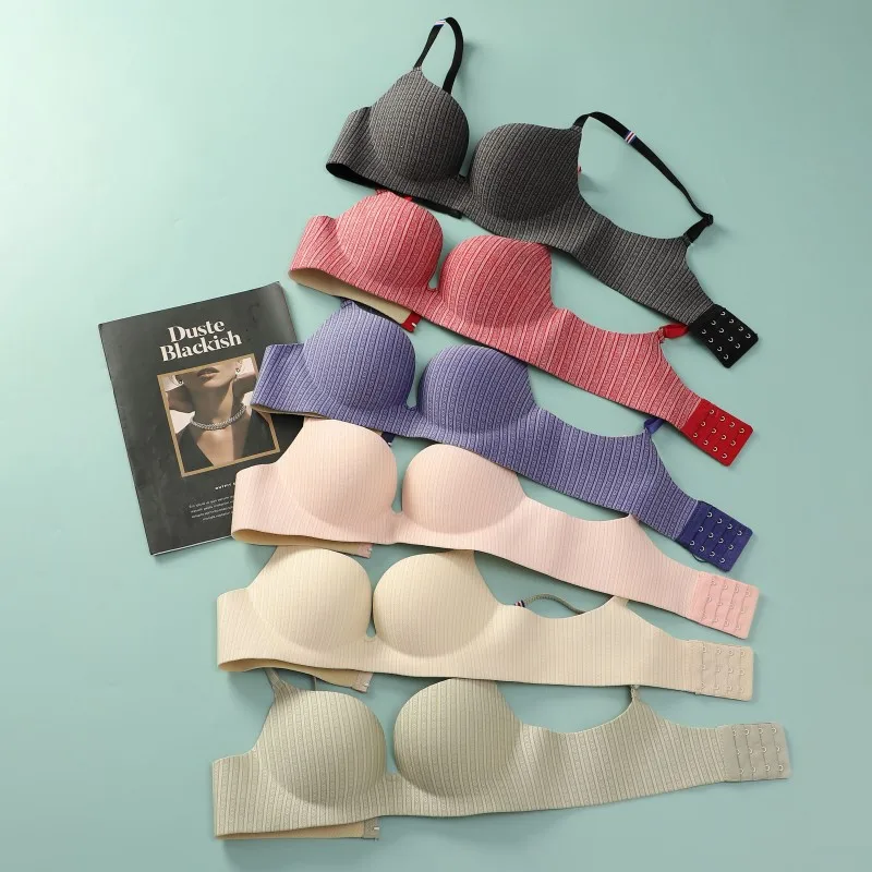

British Small Chest Push up Wireless Underwear Women's Push up Accessory Breast Push up Comfortable Breathable Hole Bra