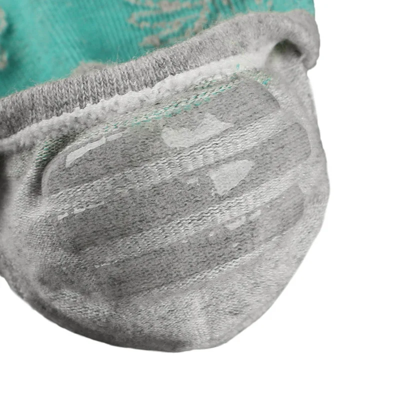 3 Pairs Needle Leaf Pattern Silicone Anti Drop Ship  Male Socks Autumn New Cotton Socks Invisible Socks Sport Socks Men Running