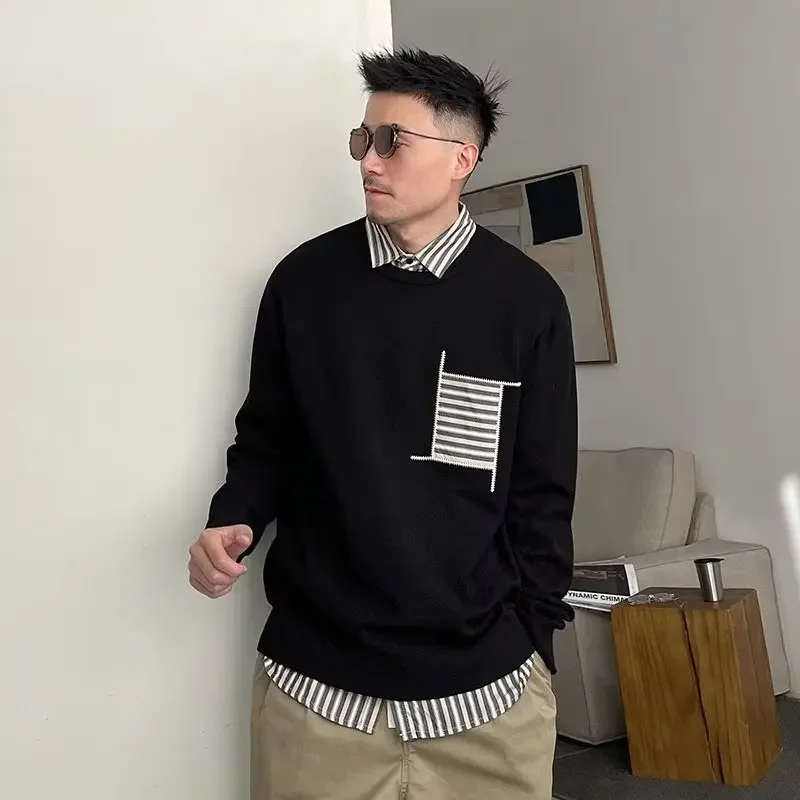 Модный комплект из двух предметов модный вязаный топ свитер пуловер