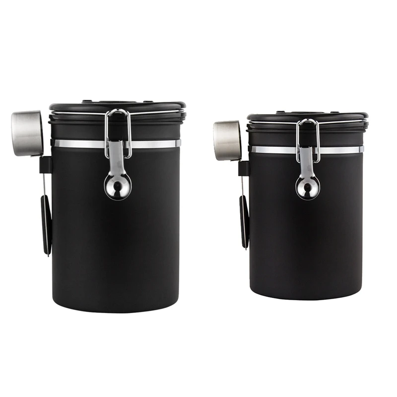 

Герметичный резервуар из нержавеющей стали, емкость для хранения кофе, зерен, молока, порошка, чайник, Кухонный Контейнер для хранения зерен