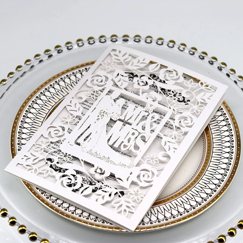 

100 шт., поздравительная открытка для жениха и невесты