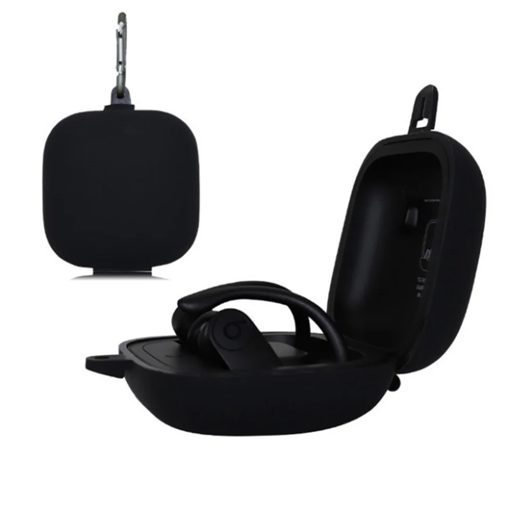 

Беспроводная Bluetooth-гарнитура, красный/черный/желтый силиконовый чехол для наушников Powerbeats Pro с защитным крючком