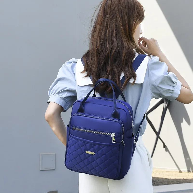 

Women Dual-Use Double Backpacks Outdoor Oxford Cloth Travel Bag School Bags Backpack Casual Female Rucksack Mochilas