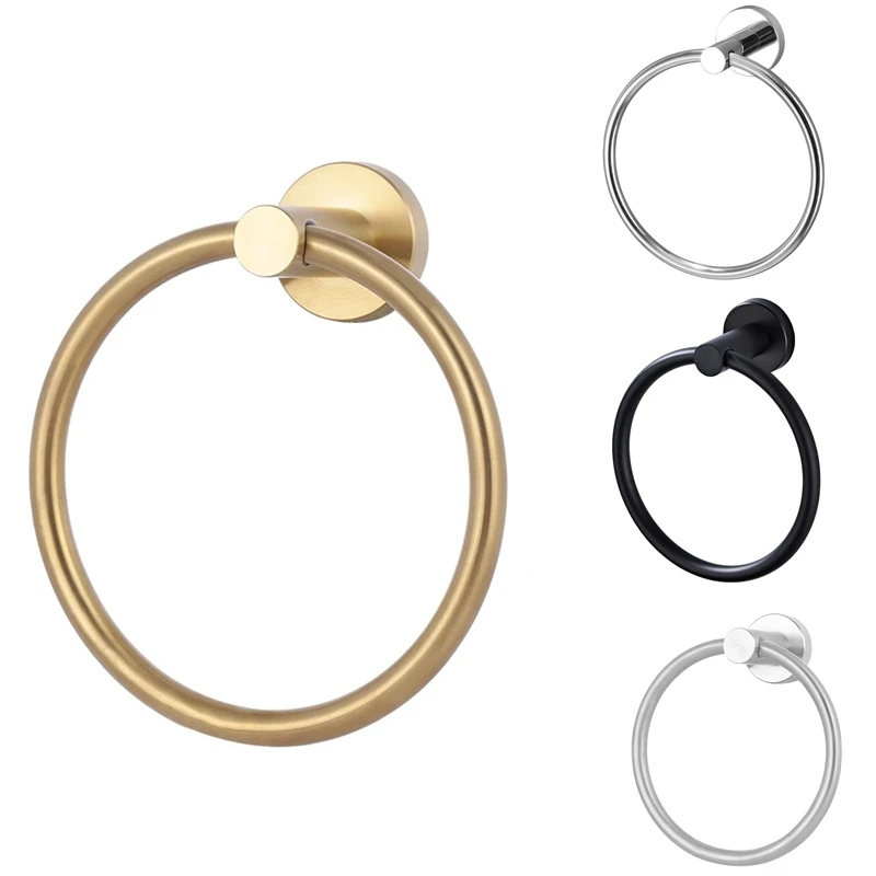 Настенный держатель для полотенец из нержавеющей стали золотого цвета |