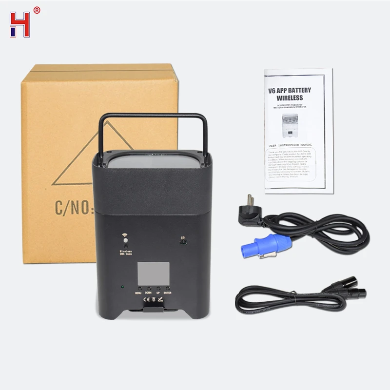 

LED Lights Battery Par Can Uplighting With 6X18W RGBW UA Lyre Wash Remote Control For DJ Disco Bar Party Wedding Show