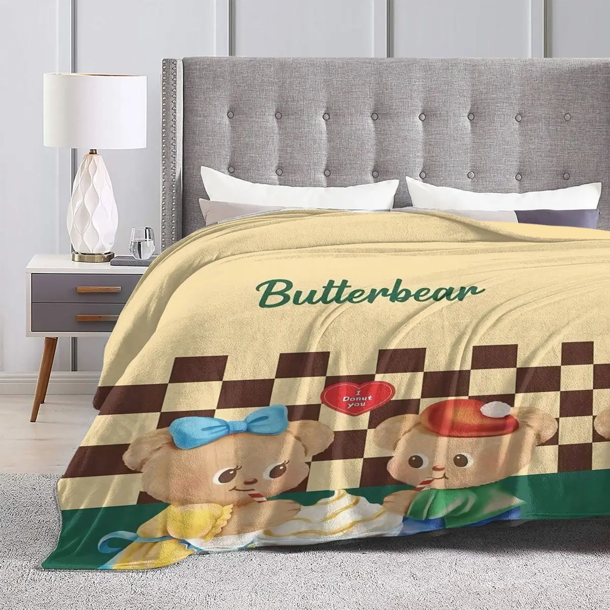 Одеяло с медведями B-Butters фланелевое одеяло для кемпинга мягкое дизайнерское