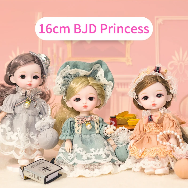 

Шарнирная кукла 16 см высокого качества, шарнирная кукла принцессы, детские игрушки для девочек, украшения