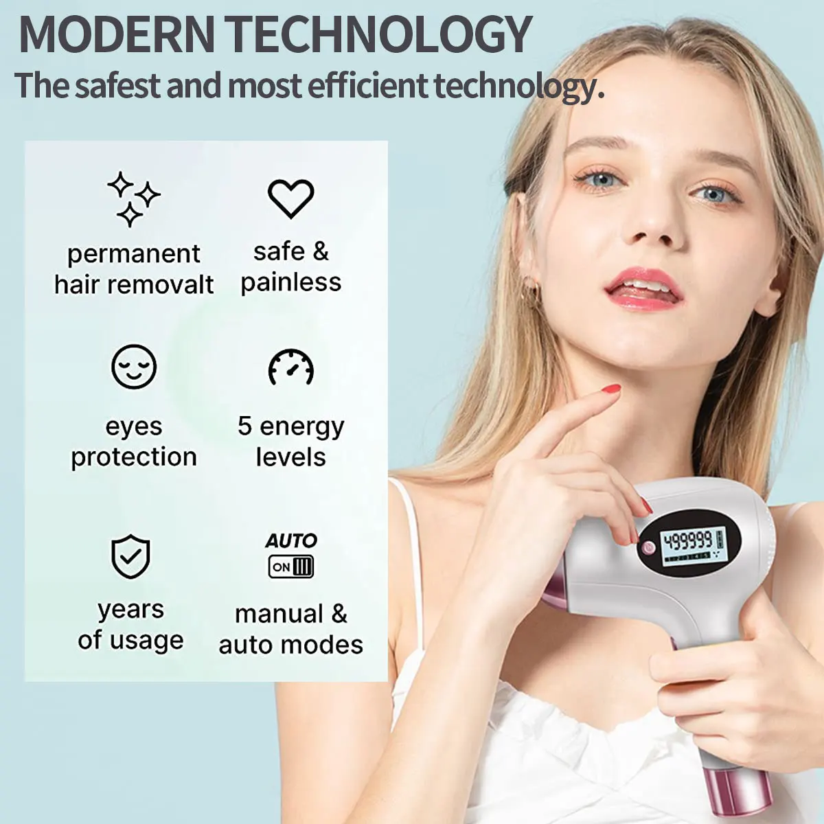 Лазерный эпилятор для удаления волос WOOCOM IPL депилятор устройство депиляции