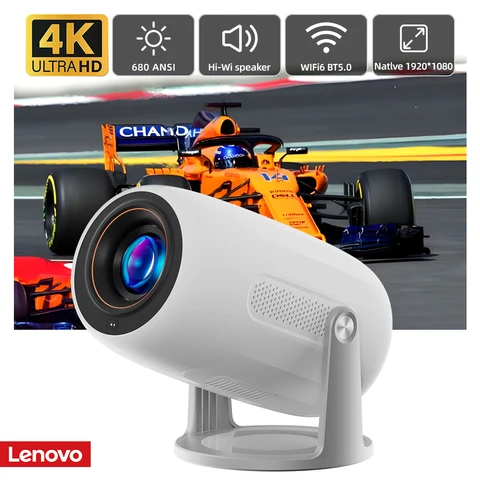 Портативный проектор Lenovo Xiaoxin hy300 pro 4K 680ANSI WIFI с автофокусом, проектор луча для домашнего кинотеатра, 1920*1080P для занятий спортом