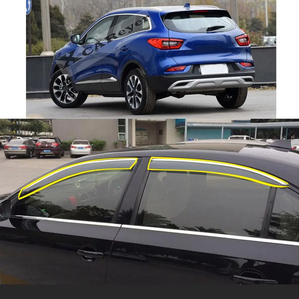 

Car Body Styling Sticker Plastic Window Glass Wind Visor Rain/Sun Guard Vent Protector Parts For RENAULT kadjar 2016-2020