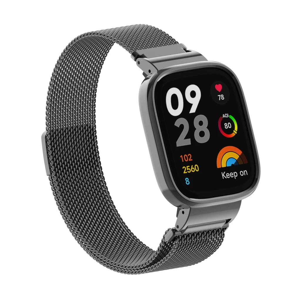 Фото Браслет для Redmi Watch 3 Active, магнитный браслет из нержавеющей стали для фитнес-трекера Xiaomi Redmi Watch 3 №5